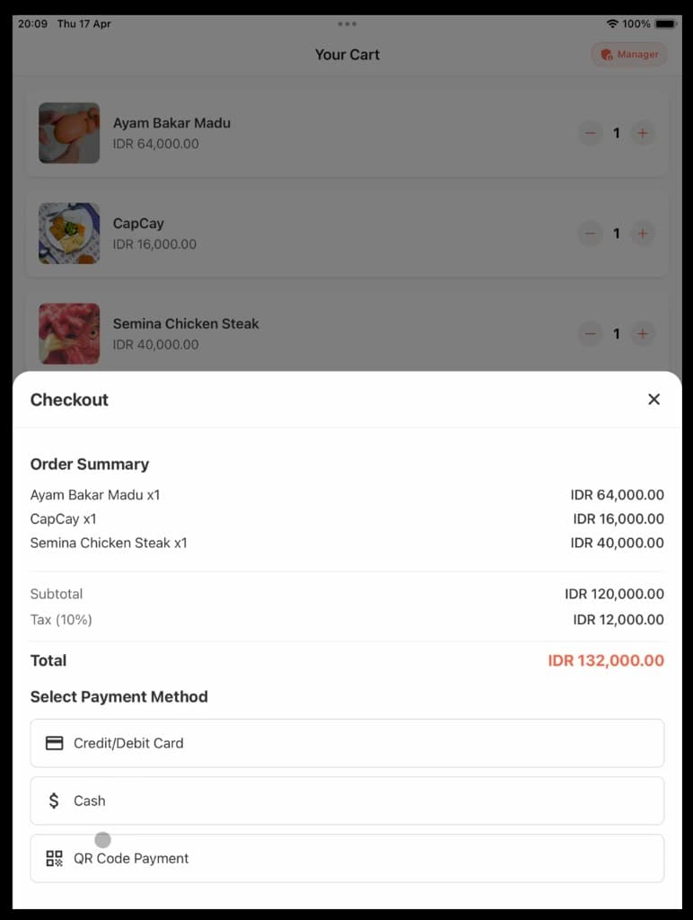 BukuWarung — retail POS screen