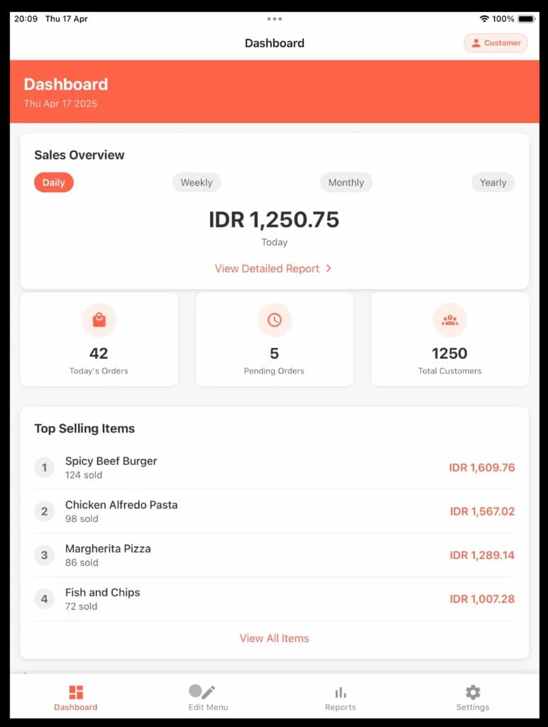 BukuWarung — retail POS screen