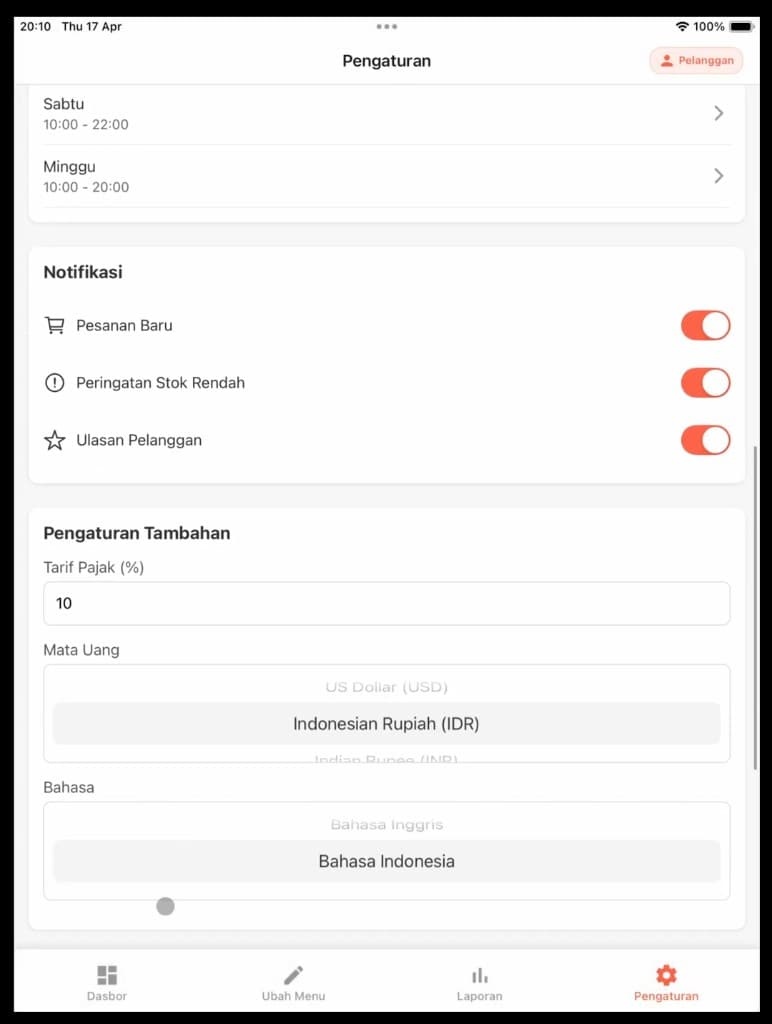 BukuWarung — retail POS screen